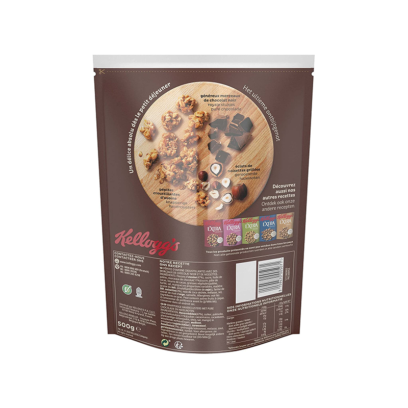 Kelloggs Extra Chocolat Noir et Noisettes Grillées 500G