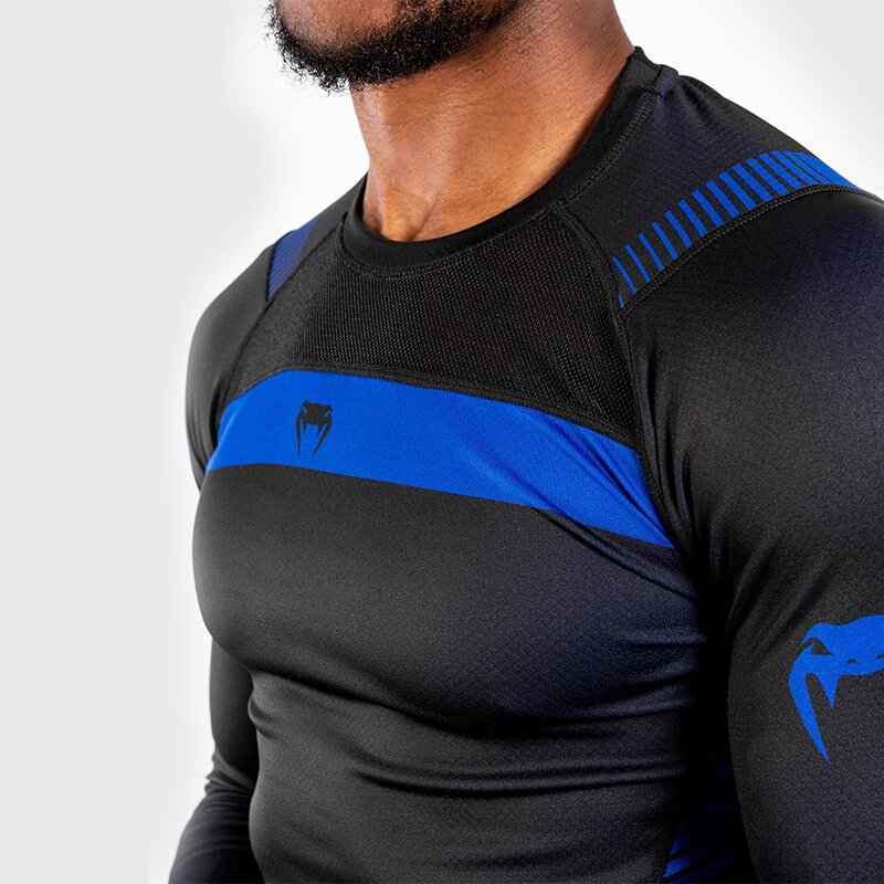 T-SHIRT DE COMPRESSION VENUM NOGI 3.0 - MANCHES LONGUES - NOIR/BLEU