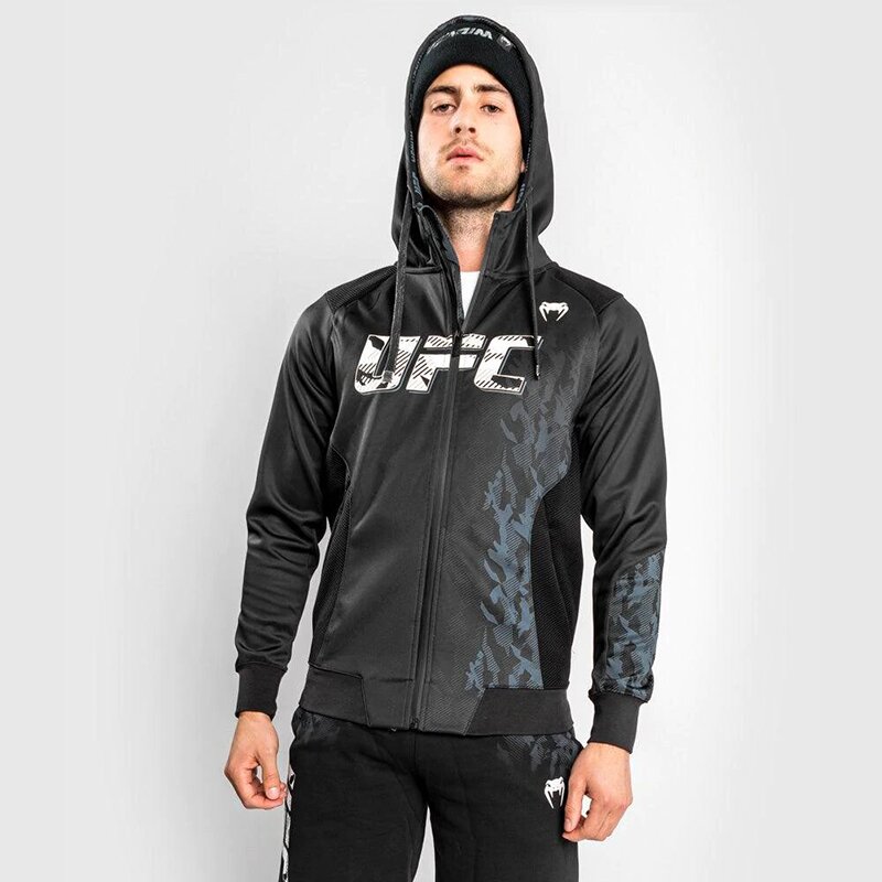 SWEATSHIRT ZIPPÉ HOMME UFC VENUM AUTHENTIC FIGHT WEEK - NOIR