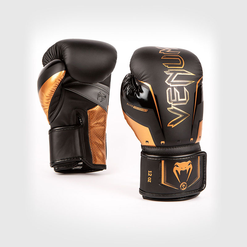 GANTS DE BOXE VENUM ELITE EVO - NOIR/BRONZE