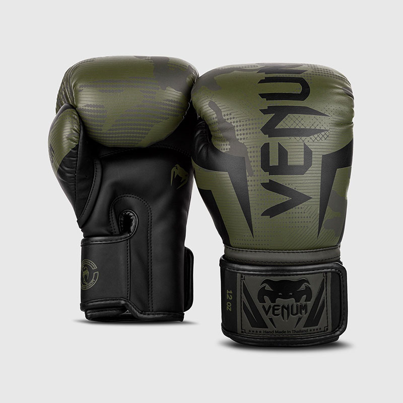 GANTS DE BOXE VENUM ELITE - CAMOUFLAGE KAKI