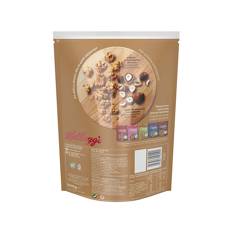 Kelloggs Extra Noisettes Caramélisées 500G