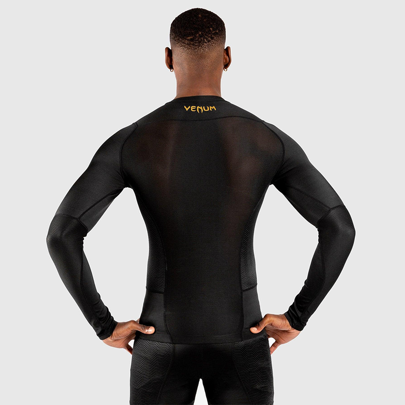 RASHGUARD VENUM G-FIT - MANCHES LONGUES - NOIR/OR