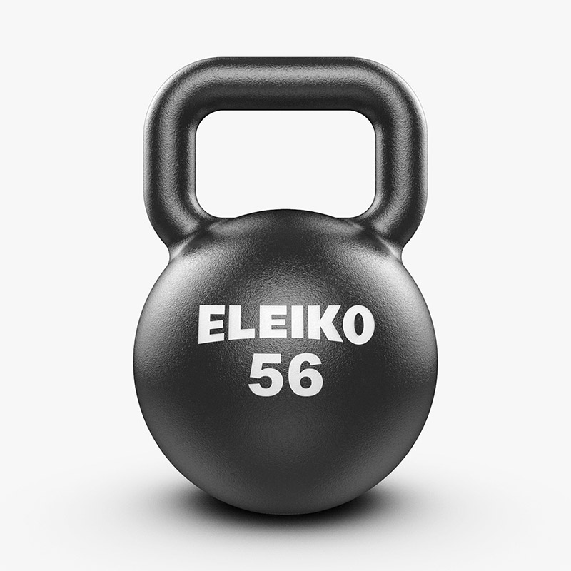 [380-0560] Eleiko Kettlebell - 56 kg, black