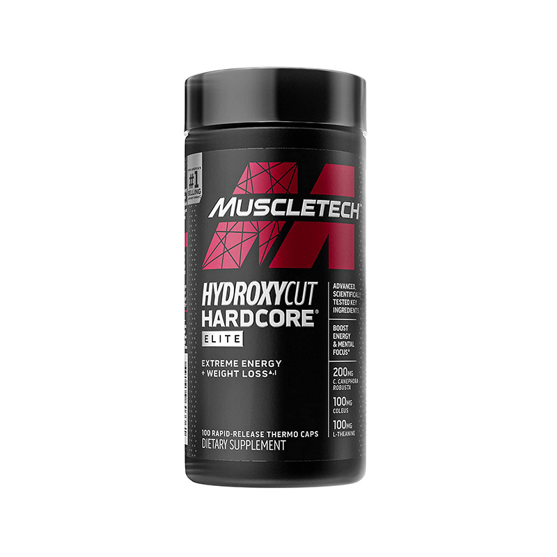 MUSCLETECH HYDROXYCUT HARDCORE ELITE 100 CAPS BRULEUR DE GRAISSE ENERGIE ET PERTE DE POIDS