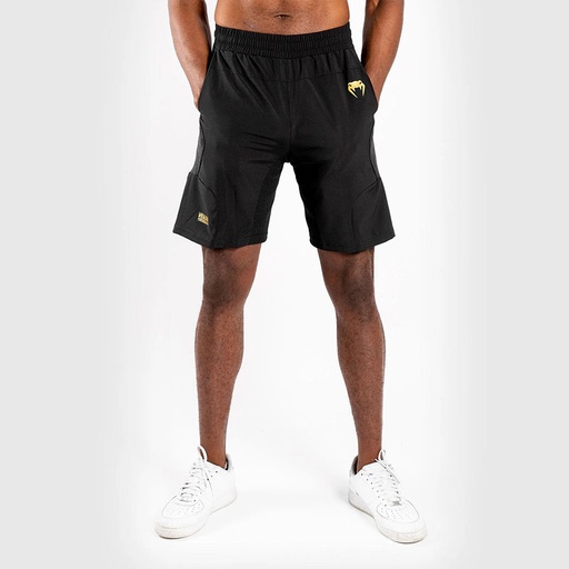 [VENUM-03728-126-M] VENUM G-FIT TRAINING SHORTS - BLACK/GOLD (M)