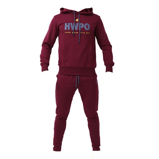 [ZILLA-R-SWEAT-M1-XL] Zilla USA 3 PIECE HWPO TRACKSUIT SET BORDEAUX (XL)