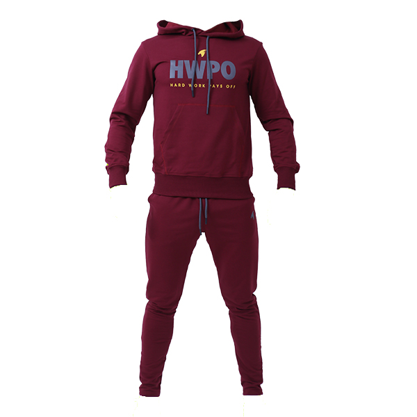 [ZILLA-R-SWEAT-M1-S] Zilla USA 3 PIECE HWPO TRACKSUIT SET BORDEAUX (S)