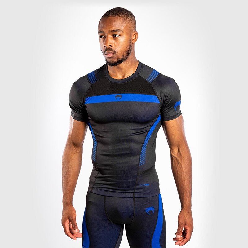 [VENUM-04236-101-XXL] T-SHIRT DE COMPRESSION VENUM NOGI 3.0 - MANCHES COURTES - NOIR/BLEU (XXL)