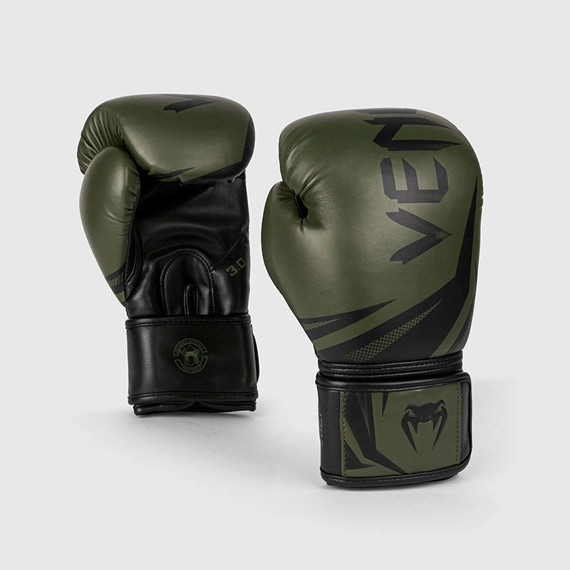 [VENUM-03525-200-14oz] GANTS DE BOXE VENUM CHALLENGER 3.0 - KAKI/NOIR (14 oz)