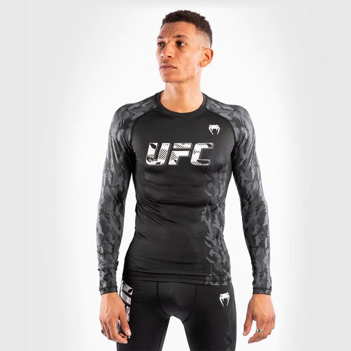 [VNMUFC-00055-001-L] T-SHIRT DE COMPRESSION MANCHES LONGUES HOMME UFC VENUM AUTHENTIC FIGHT WEEK - NOIR (L)