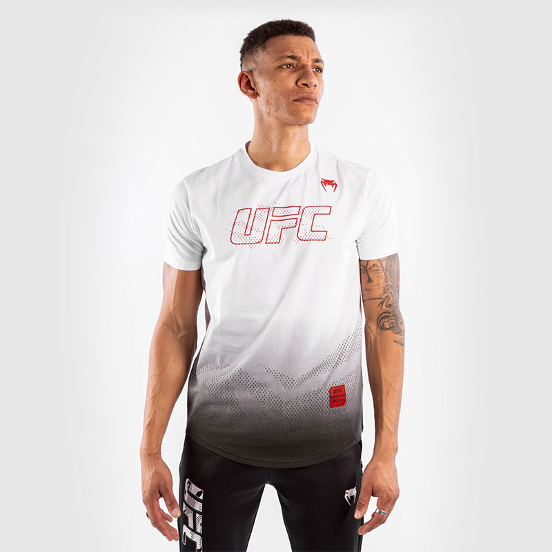 [VNMUFC-00075-002-S] T-SHIRT MANCHES COURTES EN COTON HOMME UFC VENUM AUTHENTIC FIGHT WEEK - BLANC (S)