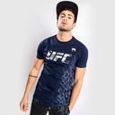 T-SHIRT MANCHES COURTES EN COTON HOMME UFC VENUM AUTHENTIC FIGHT WEEK - BLEU MARINE