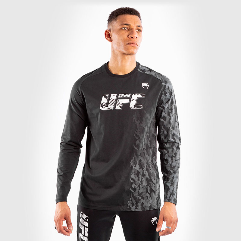 [VNMUFC-00056-001-S] T-SHIRT MANCHES LONGUES HOMME UFC VENUM AUTHENTIC FIGHT WEEK - NOIR (S)