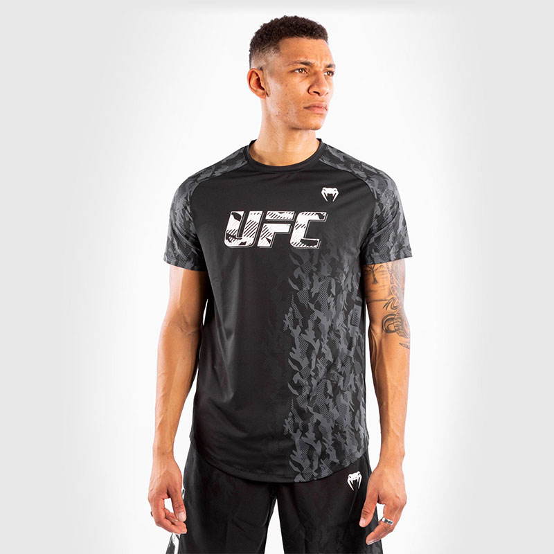 [VNMUFC-00043-001-S] T-SHIRT TECHNIQUE MANCHES COURTES HOMME UFC VENUM AUTHENTIC FIGHT WEEK - NOIR (S)