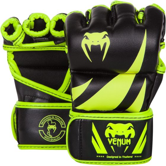 [EU-VENUM-2051-YWL-BC-L/XL] GANTS DE MMA VENUM CHALLENGER -NOIR/JAUNE FLUO (L/XL)