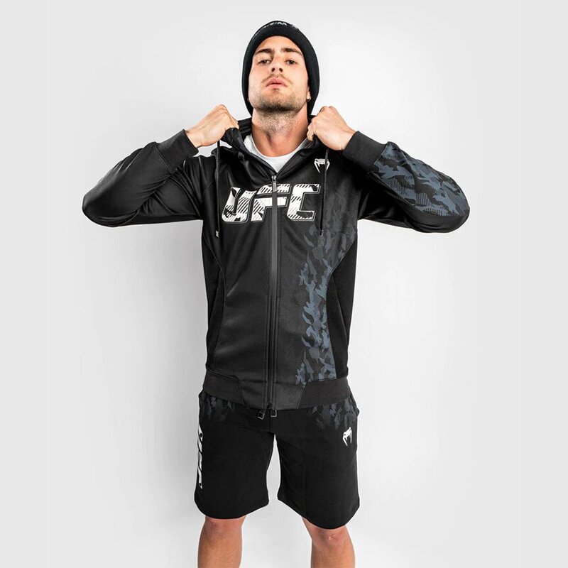 [VNMUFC-00044-001-S] SWEATSHIRT ZIPPÉ HOMME UFC VENUM AUTHENTIC FIGHT WEEK - NOIR (S)