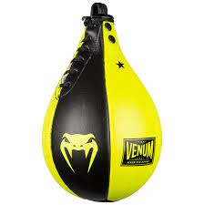 VENUM SPEED BAG - SKINTEX LEATHER - BLACK/NEO YELLOW (M)