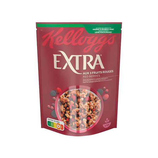 Kelloggs Extra aux 3 Fruits Rouges 500G