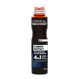 L'ORÉAL PARIS MEN EXPERT - DÉODORANT SPRAY CARBON PROTECT TOTAL PROTECTION 5 IN 1 - 250ML