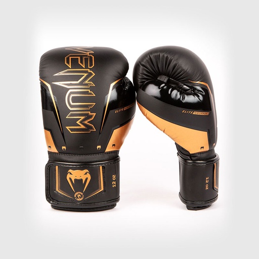 GANTS DE BOXE VENUM ELITE EVO - NOIR/BRONZE